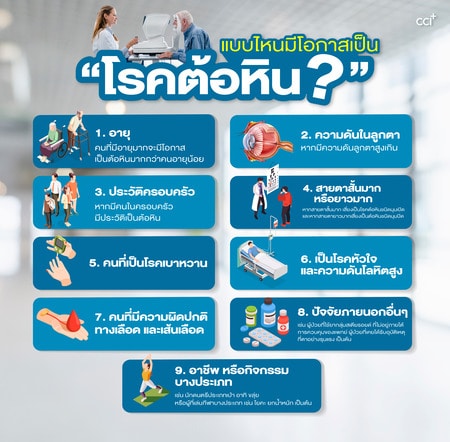 สาเหตุการเกิดโรคต้อหิน